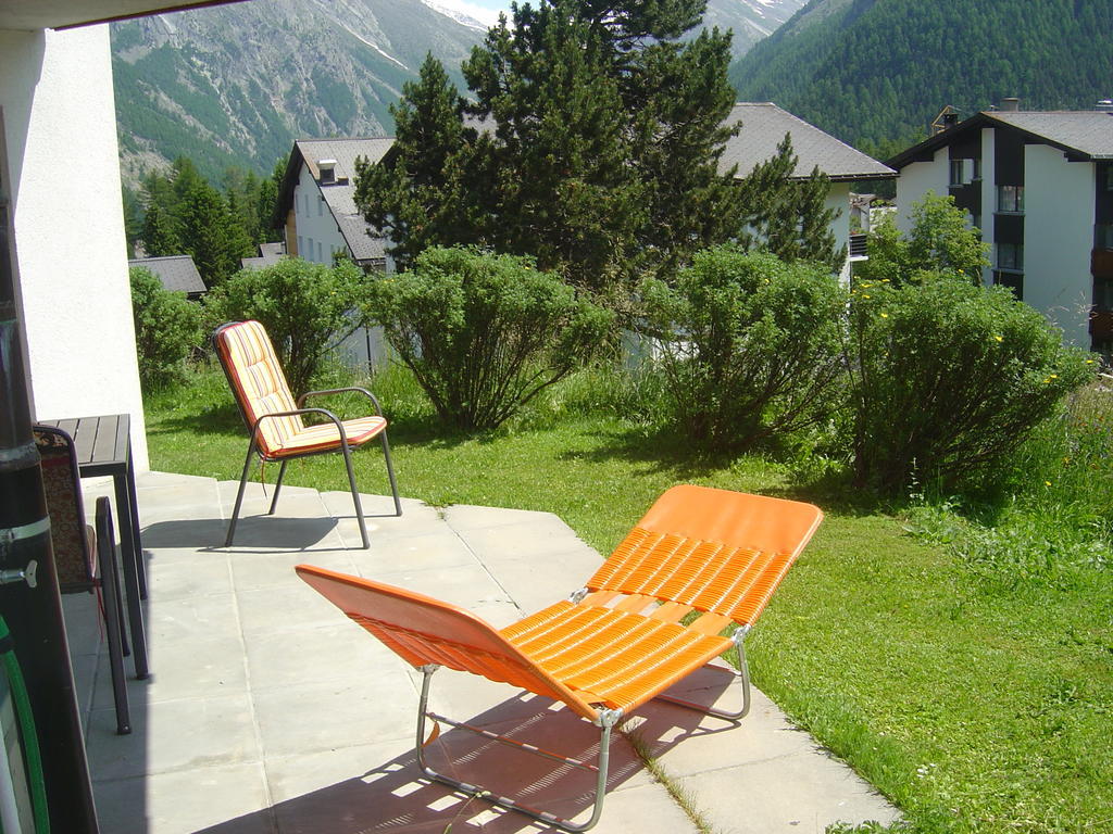 Ferienwohnung Haus Le Mirage Saas-Fee Exterior foto