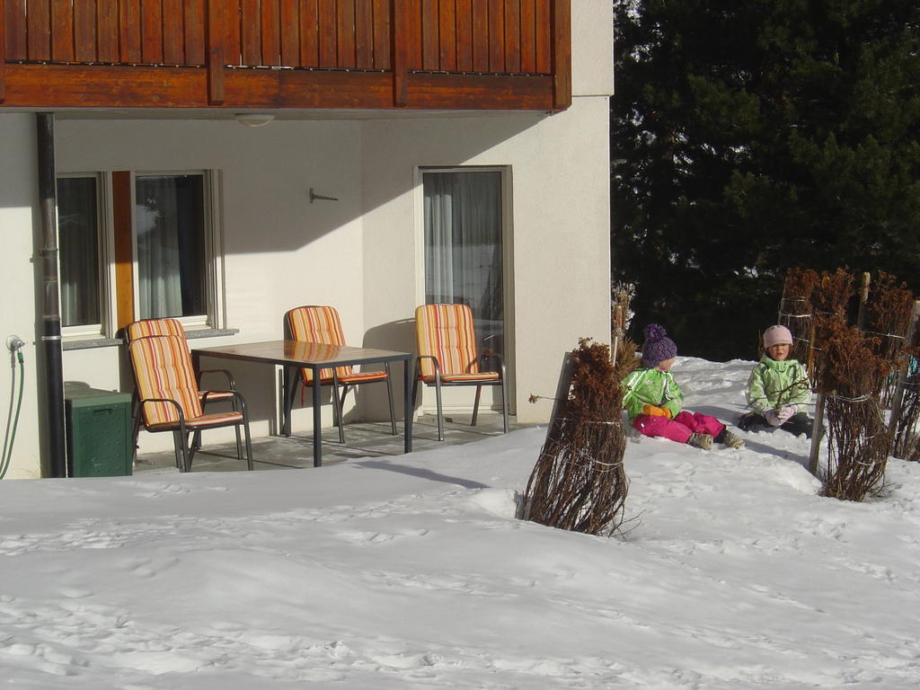 Ferienwohnung Haus Le Mirage Saas-Fee Exterior foto