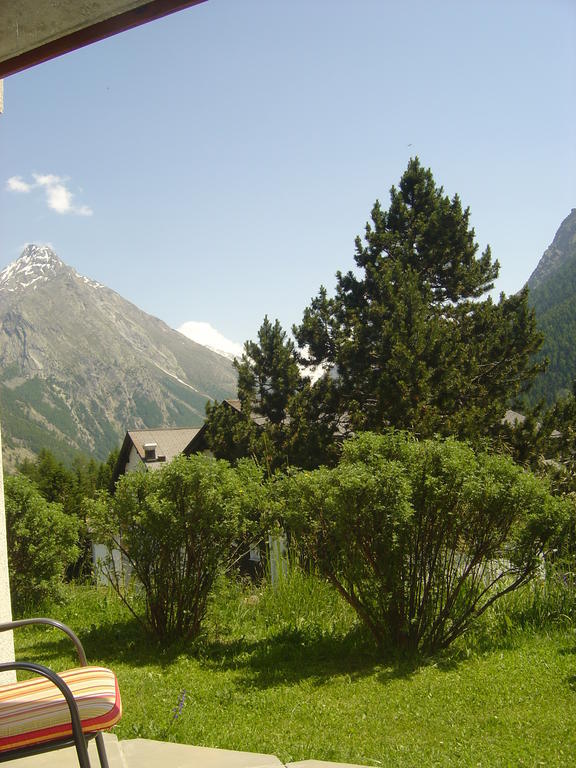 Ferienwohnung Haus Le Mirage Saas-Fee Exterior foto