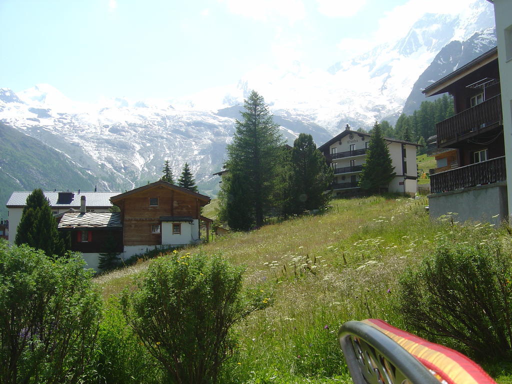 Ferienwohnung Haus Le Mirage Saas-Fee Exterior foto