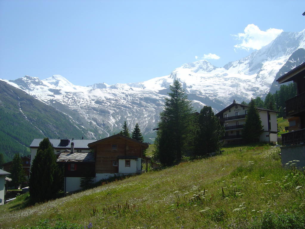 Ferienwohnung Haus Le Mirage Saas-Fee Exterior foto